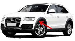 Audi Q5 2008–2017 Premium dubļusargi (4 gab., ar platiem arku paplašinātājiem) foto 3