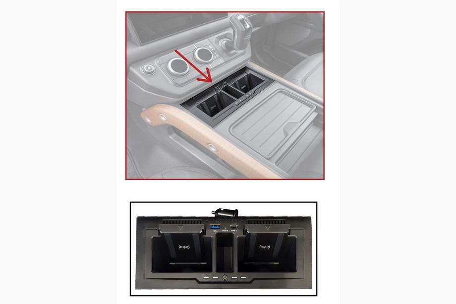 Land Rover Defender 2019– OEM bezvadu lādētājs ierīcēm Image