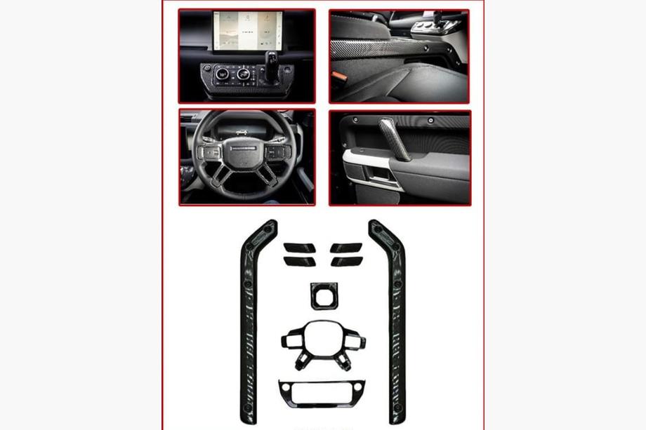 Land Rover Defender 2019– Oglekļa šķiedras paneļa apdares uzlikas Image