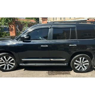Logu vēja deflektori ar hromētu līsti (4 gab., Niken) Lexus LX570/450d 2008–2022 foto 2