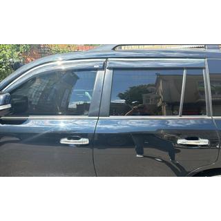 Logu vēja deflektori ar hromētu līsti (4 gab., Niken) Lexus LX570/450d 2008–2022 foto 1