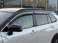 Toyota Corolla Cross 2020– Logu vēja deflektori ar hromētu līsti (4 gab., Niken) foto 1