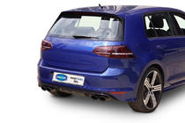 Volkswagen Golf 7/E-Golf 2012–2020 Spoileris Meliset HB (4 gab., ABS plastmasa) foto 1