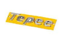 Peugeot Partner Tepee 2008–2018 Tepee uzraksta emblēma (130 mm x 25 mm) foto 1