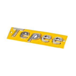 Tepee uzraksta emblēma (130 mm x 25 mm) Peugeot Partner Tepee 2008–2018 foto 1