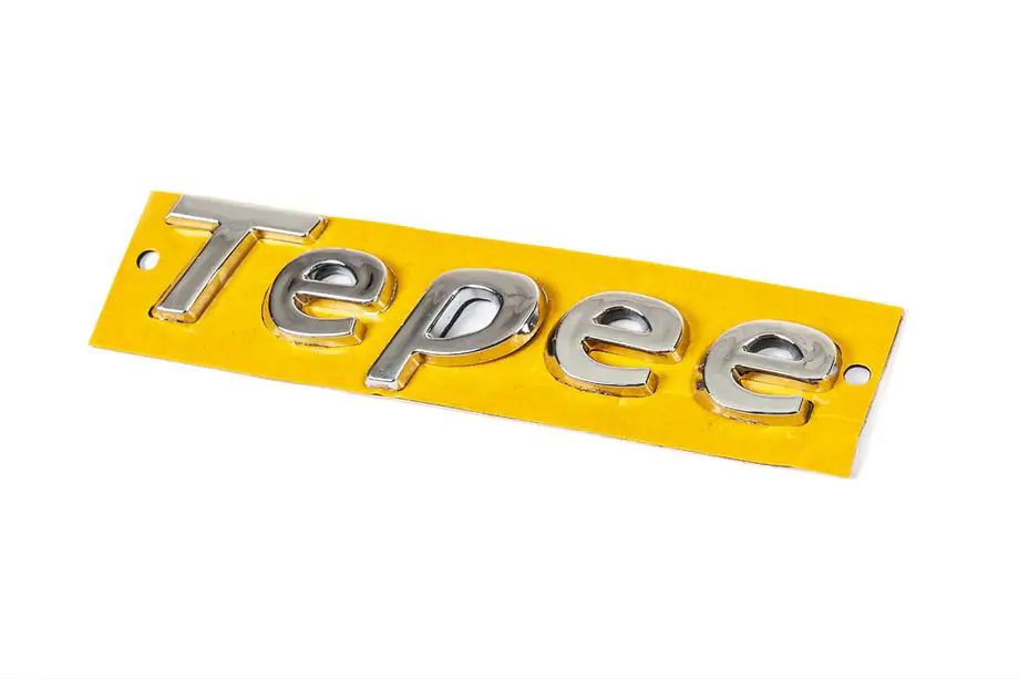 Peugeot Partner Tepee 2008–2018 Tepee uzraksta emblēma (130 mm x 25 mm) Image