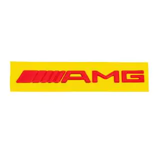 AMG emblēma (20 cm, ABS, sarkana) foto 2