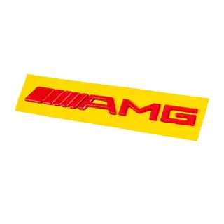 AMG emblēma (20 cm, ABS, sarkana) foto 1