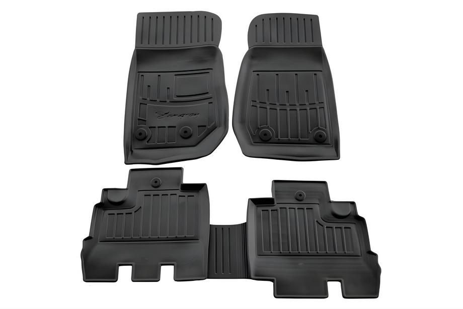 Jeep Wrangler 2007–2017 Stingray 3D salona grīdas paklājiņi (5D, 5 gab., poliuretāns) Image
