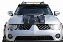 Mitsubishi L200 2006–2015 Motora pārsega uzlika V2 (ABS) foto 2