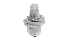 Pārnesumkārbas pārslēga pārvalks–hudijs (pelēks, bordo aukliņa) foto 4