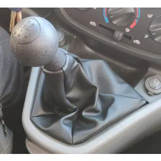 Fiat Doblo 2005-2010 pārnesumu pārslēga rokturis un uzmava OEM 735424356 (melna) Fiat Doblo I 2005–2010 foto 1