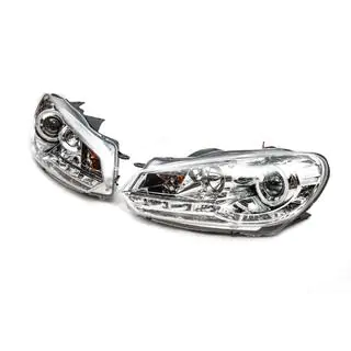 Priekšējie lukturi Silver (2 gab., LED) Volkswagen Golf 6 2008–2014 foto 1
