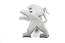 Peugeot 208 2012–2019 Aizmugures emblēma 9673873277 (80 x 70 mm) foto 2