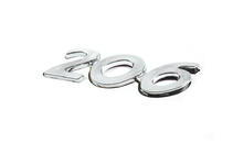 Peugeot 206 1998–2024 Uzraksts 206 (90 x 25 mm) foto 2