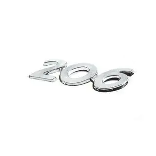 Uzraksts 206 (90 x 25 mm) Peugeot 206 1998–2024 foto 2