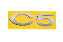Citroen C-5 2008–2017 Uzraksts C5 8666.28 (110 mm x 30 mm) foto 1