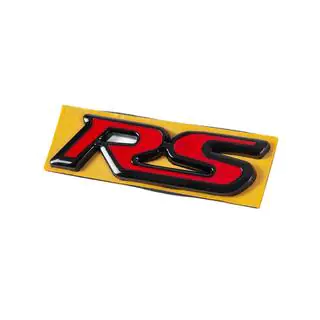 RS uzraksts sarkans/melns (95 mm x 25 mm) foto 2