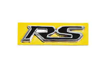 Honda RS uzraksts melns ar hromu (95 x 25 mm) foto 1