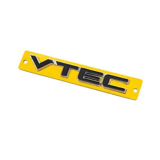VTEC uzraksts melns ar hromu (110x15 mm) foto 2