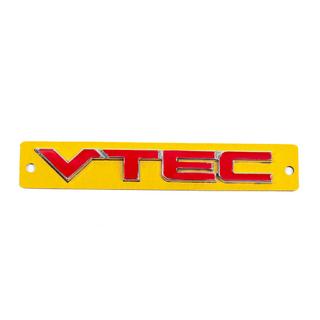 VTEC uzraksts sarkans ar hromu (110 x 15 mm) foto 1