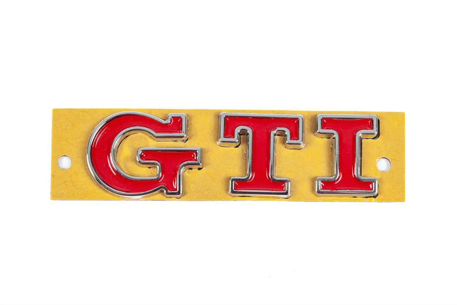 GTI uzraksts (90 x 25 mm) Foto 1