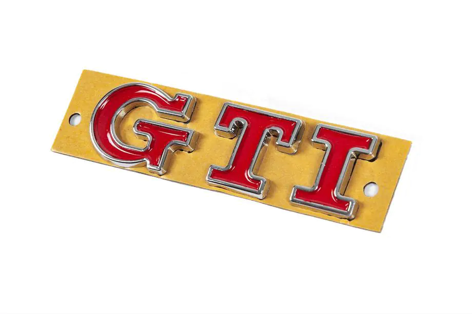 GTI uzraksts (90 x 25 mm) Foto 2