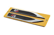 Sānu līstes FR melns/hroms (145 mm x 22 mm) foto 2