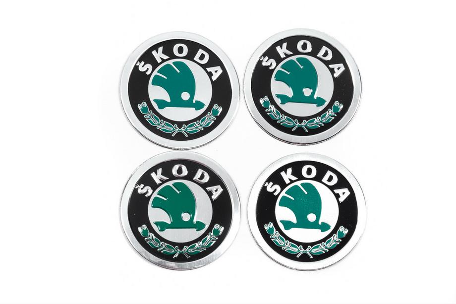 Skoda Uzlīmes disku centrālajiem vāciņiem 60 mm 8932 (4 gab.) Image