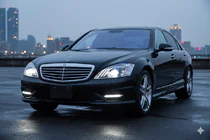 Mercedes S-class W221 2005–2013 Restailinga priekšējie lukturi (Maybach dizains X222) foto 2