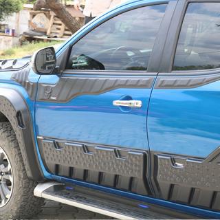 Augšējās durvju līstes 2019+ (6 gab., ABS) Mitsubishi L200 2015–2024 foto 4