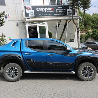 Augšējās durvju līstes 2019+ (6 gab., ABS) Mitsubishi L200 2015–2024 foto 3