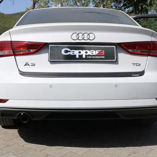 Aizmugurējā bufera hromētā uzlika EuroCap (2017-2020, ABS) Audi A3 2012–2020 foto 1