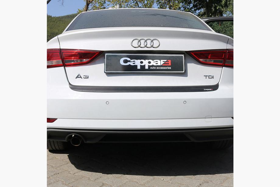 Audi A3 2012–2020 Aizmugurējā bufera hromētā uzlika EuroCap (2017-2020, ABS) Image