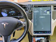 Tesla Model S 2012– EVA salona paklājiņi (2012-2021, bēši) foto 4