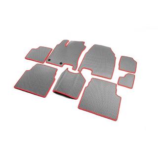 EVA salona paklājiņi +2 (3 rindas, pelēki) Nissan Qashqai 2010–2014 foto 2
