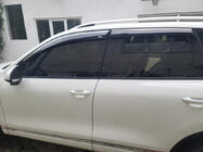Volkswagen Touareg 2010–2018 Logu vēja deflektori ar hromētu līsti (4 gab., Niken) foto 2
