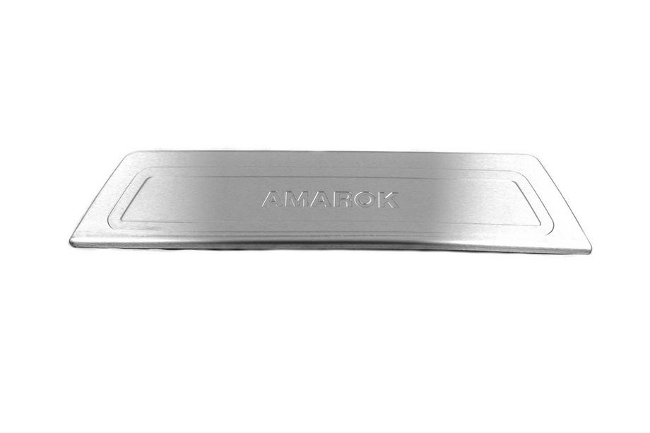 Volkswagen Amarok 2010–2022 Aizmugurējā bufera aizsarguzlika OmsaLine (spīdīga, nerūsējošais tērauds) Image