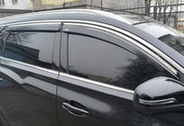 Chery Tiggo 7 2020– Logu vēja deflektori ar hromētu līsti (4 gab., Niken) foto 1