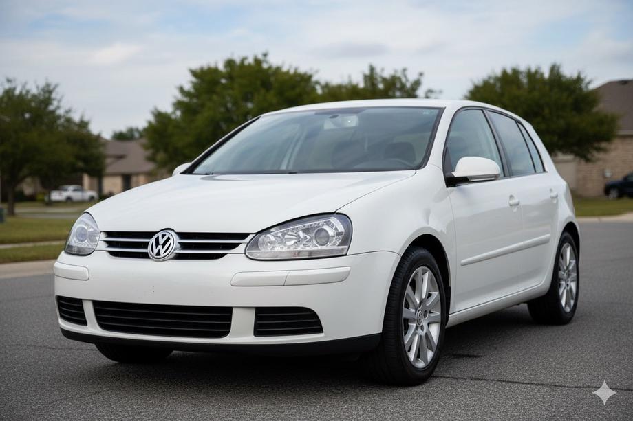 Volkswagen Golf 5 2003–2009 Priekšējie lukturi ar LED gaismām Silver (2 gab.) Image