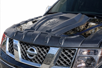 Nissan Navara 2006–2015 Motora pārsega uzlika (ABS) foto 1