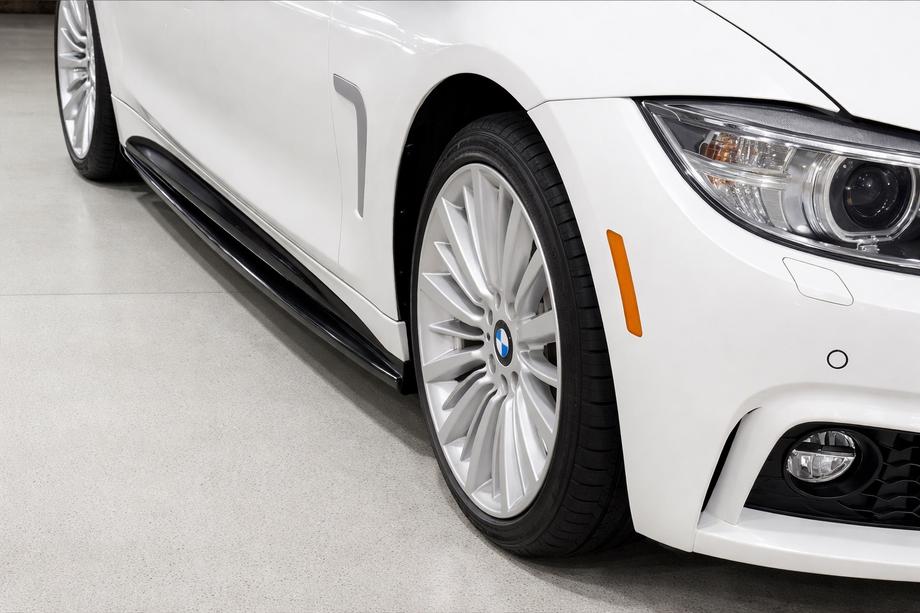 BMW 4 sērija F32/F33/F36 2012–2020 Sānu sliekšņi EuroCap (melni) Image