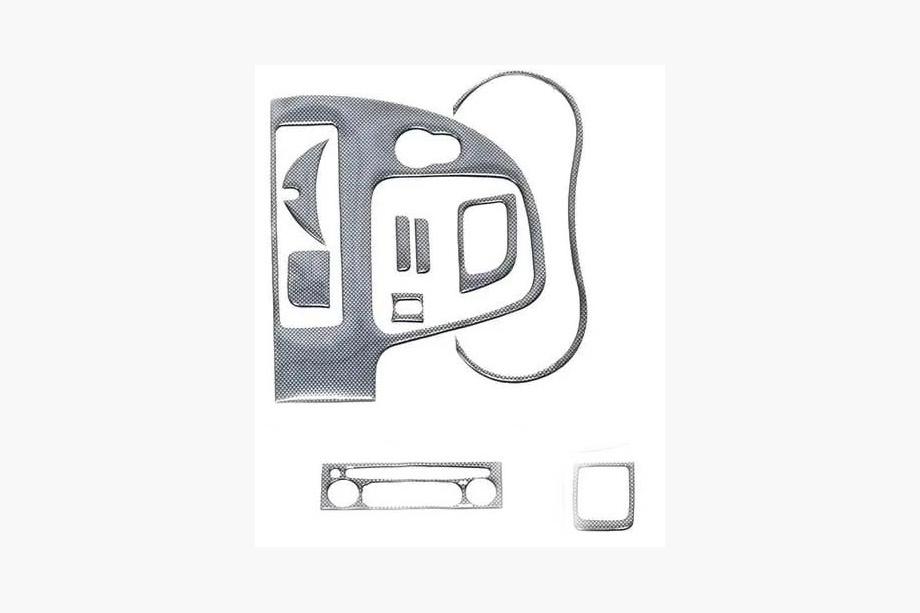 Renault Kangoo 2008–2020 Oglekļa šķiedras paneļa uzlikas (mazais komplekts) Image