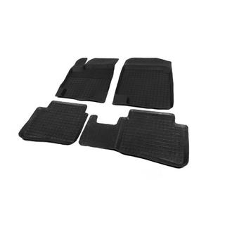 Gumijas salona paklājiņi ar paaugstinātu malu (4 gab., Polytep) Hyundai Accent 2011–2017 foto 2