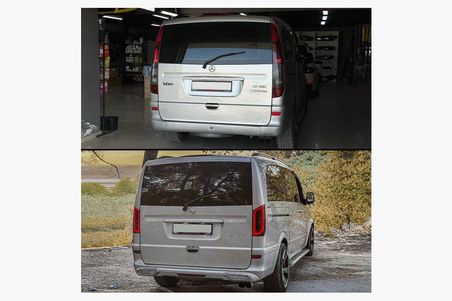 Mercedes Vito W639 2004–2014 Restaila komplekts W447 Maybach stilā Foto 8