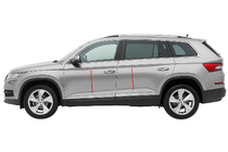 Skoda Kodiaq 2016–2023 Carmos šaura durvju līste (nerūsējošais tērauds) foto 1