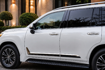 Lexus LX 500d/600 2022– Melni durvju moldingi F-Sport balts/melns (4 gab., ABS) foto 2