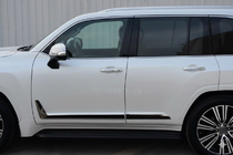 Lexus LX 500d/600 2022– Melni durvju moldingi F-Sport balts/melns (4 gab., ABS) foto 3