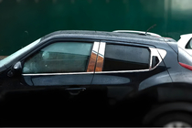 Nissan Juke 2010–2019 Omsa Line durvju statņu moldingi (6 gab., nerūsējošais tērauds) foto 1