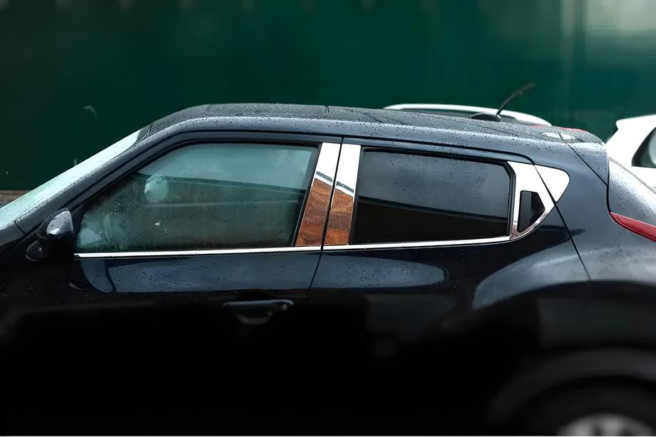 Nissan Juke 2010–2019 Omsa Line durvju statņu moldingi (6 gab., nerūsējošais tērauds) Image